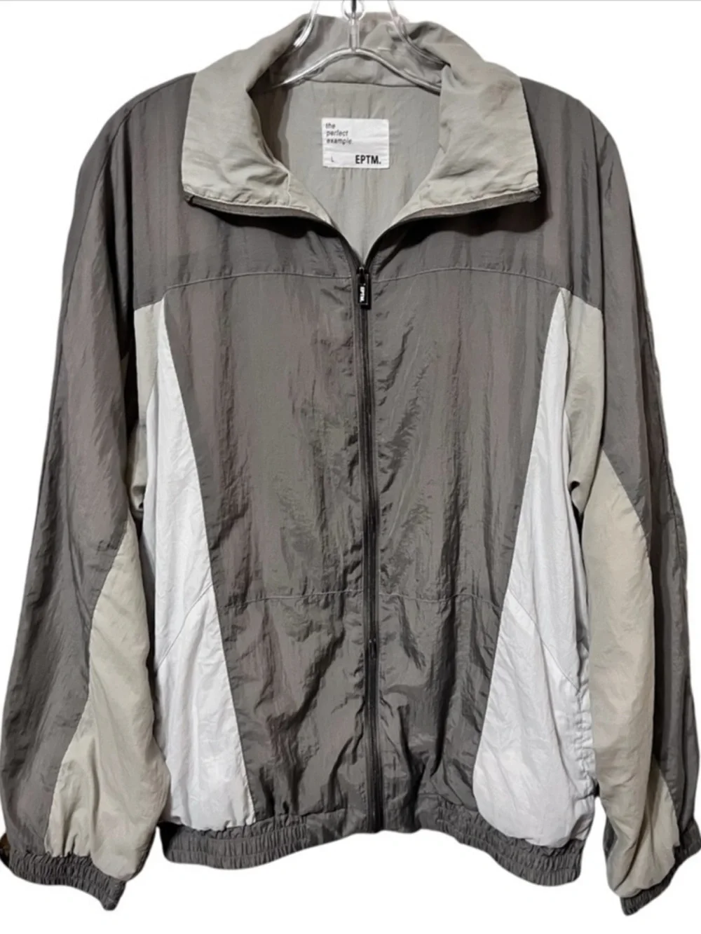 EPTM Jacket Size Large Mens Windbreaker Color Panel